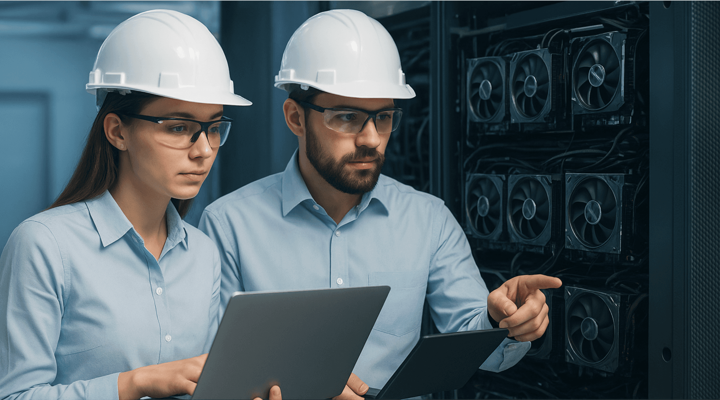 Инженер за работой